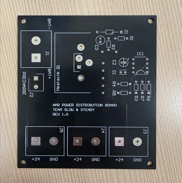 Custom power distribution and pre-charge prototype PCB