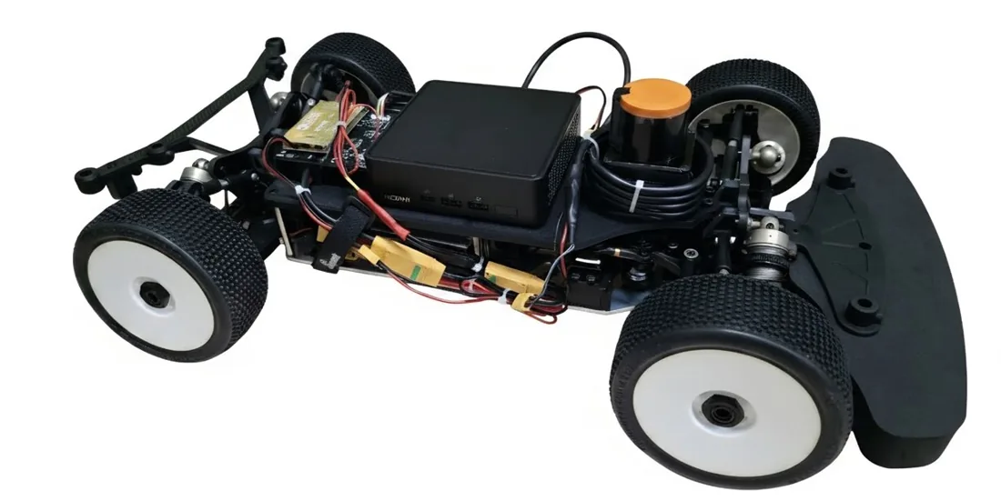 Real F1TENTH race car electronics and chassis