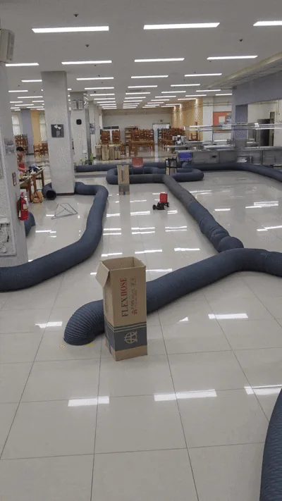 Obstacle course used for F1TENTH robotics development